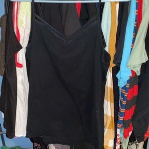 Black tank top